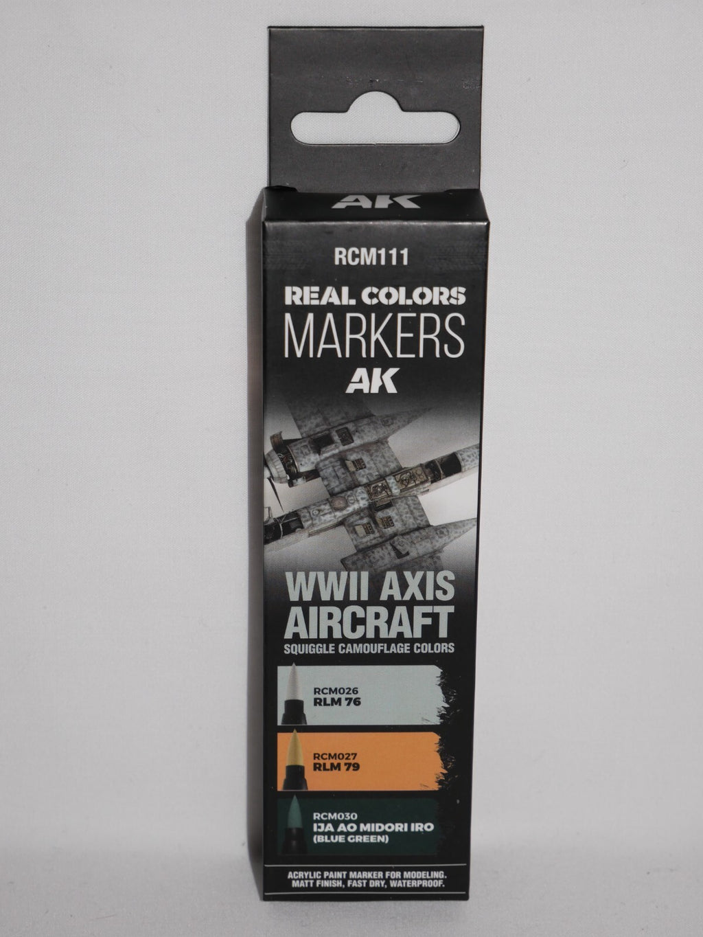 AK Interactive Real Color Markers WWII Axis Aircraft Squiggle Camo Colors RCM111