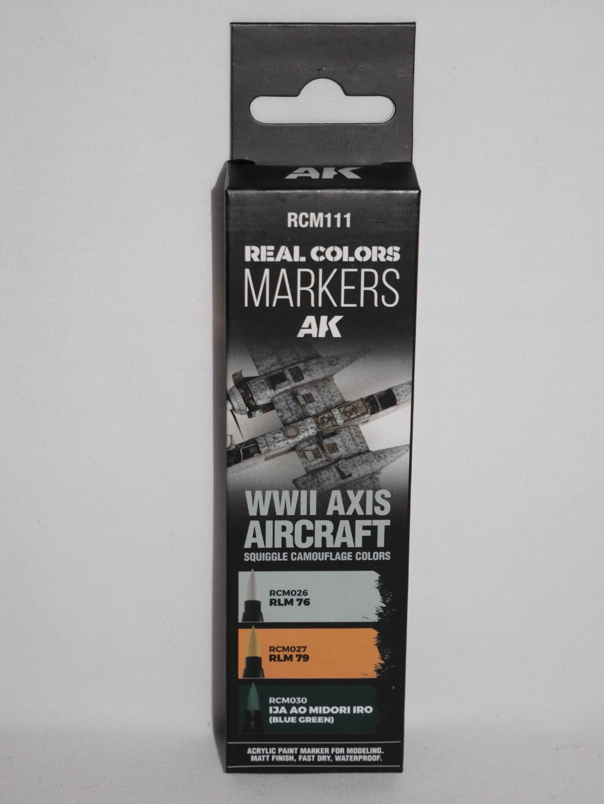 AK Interactive Real Color Markers WWII Axis Aircraft Squiggle Camo Colors RCM111