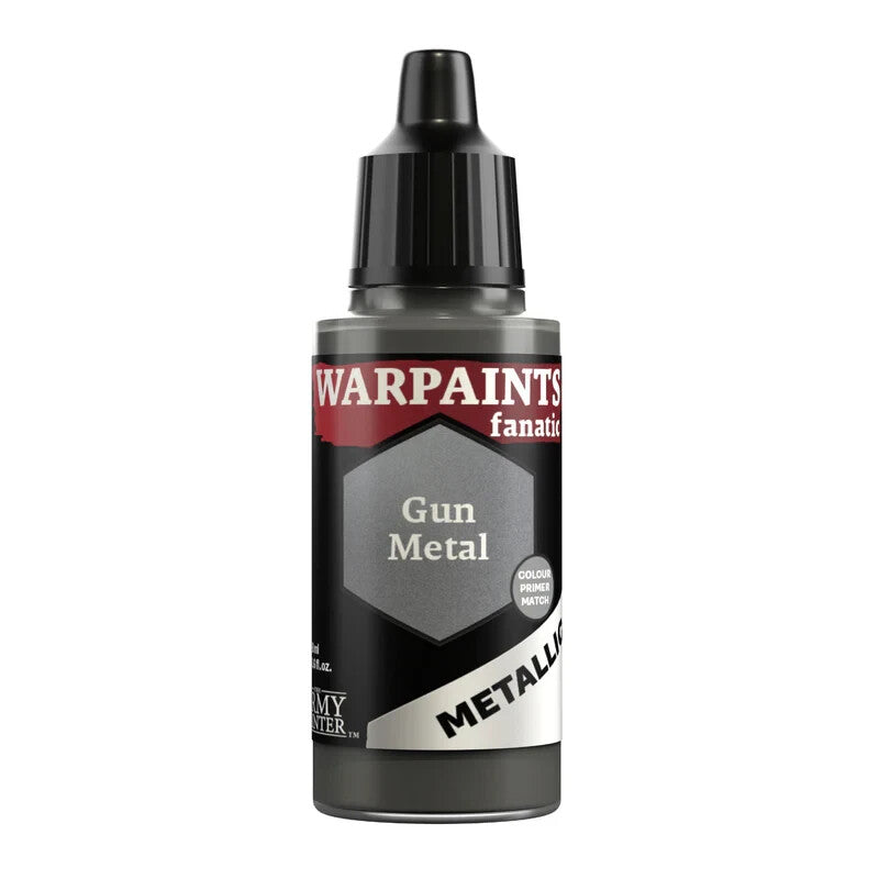 The Army Painter Warpaints Fanatic Gun Metal Metallic 18ml Dropper Bottle WP3193