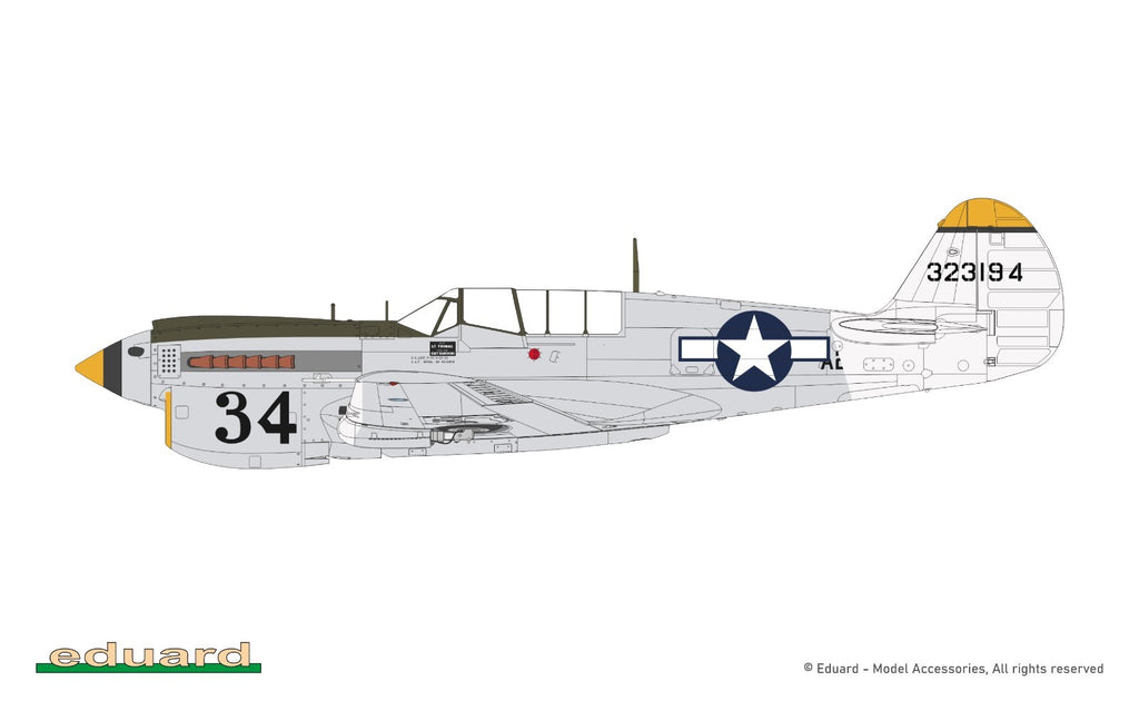 Eduard 1:48 Scale WWII Curtiss P-40N Warhawk Weekend Edition Model Kit - 84212