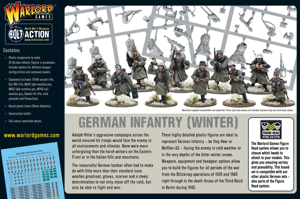 Warlord Games Bolt Action 1:56 Scale WWII German Infantry (Winter) - 402012027