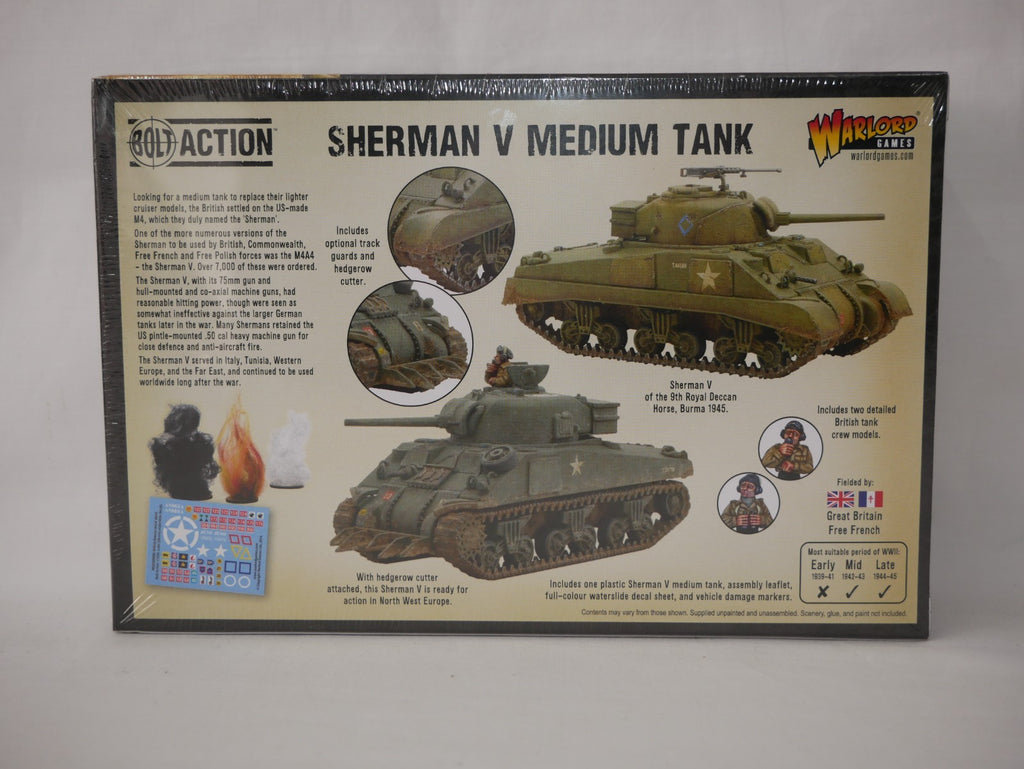 Warlord Games Bolt Action 1:56 WWII USA Sherman V (M4A4) Medium Tank - 402011004