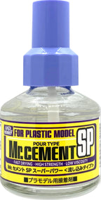 Mr Hobby Mr Cement SP (Super Power) For Plastic Kits 40ml Glass Bottle - MC-131