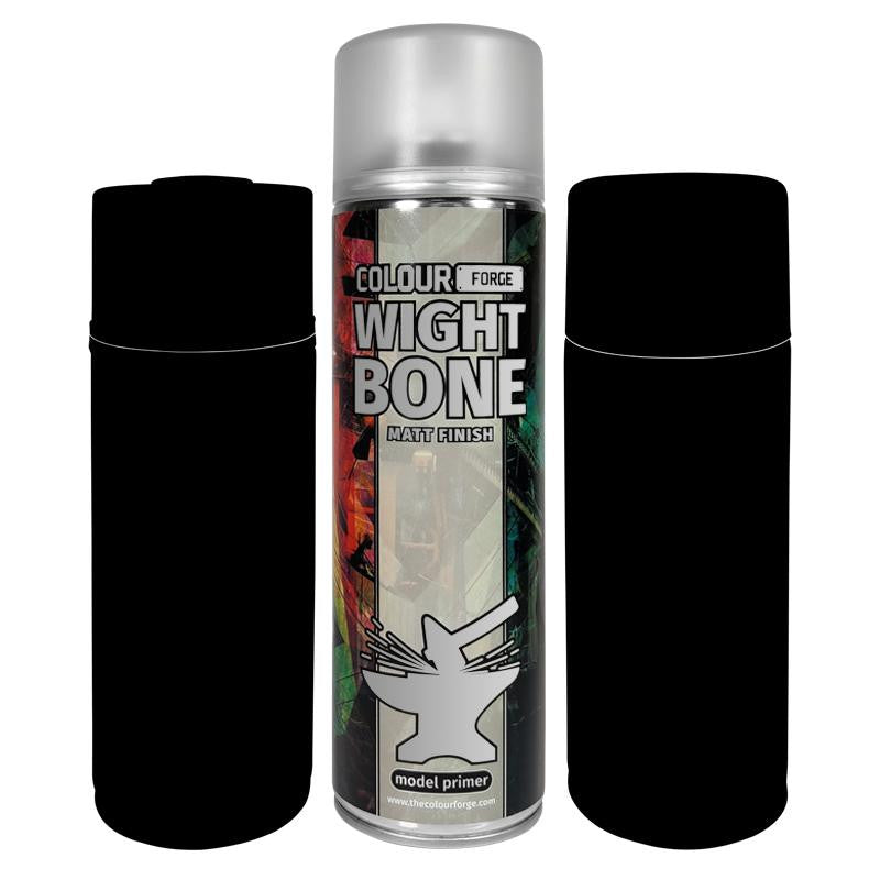 Colour Forge Wight Bone Matt Finish Model Primer 500ml Aerosol Rattle Spray Can