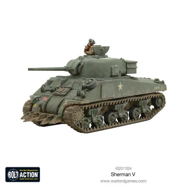 Warlord Games Bolt Action 1:56 WWII USA Sherman V (M4A4) Medium Tank - 402011004