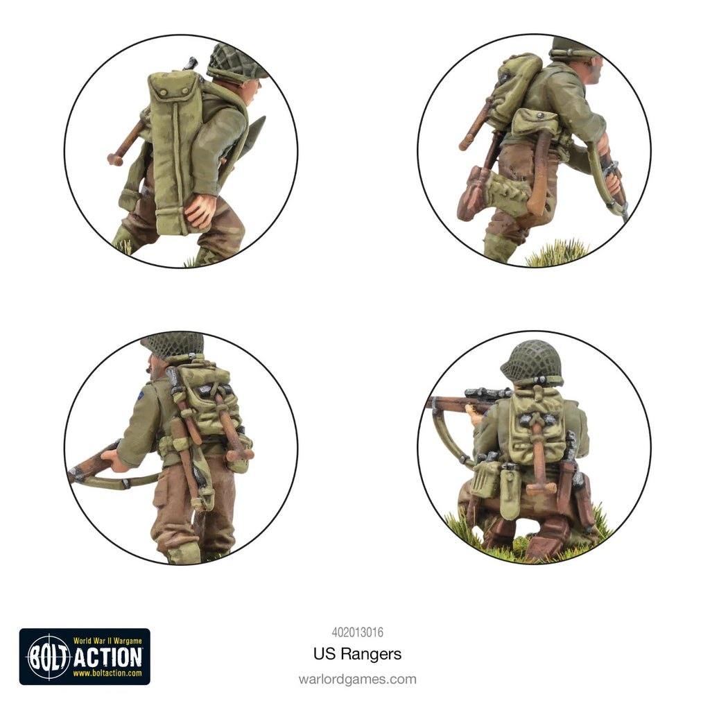 Warlord Games Bolt Action 1:56 US Ranges WWII Elite Light Infantry - 402013016