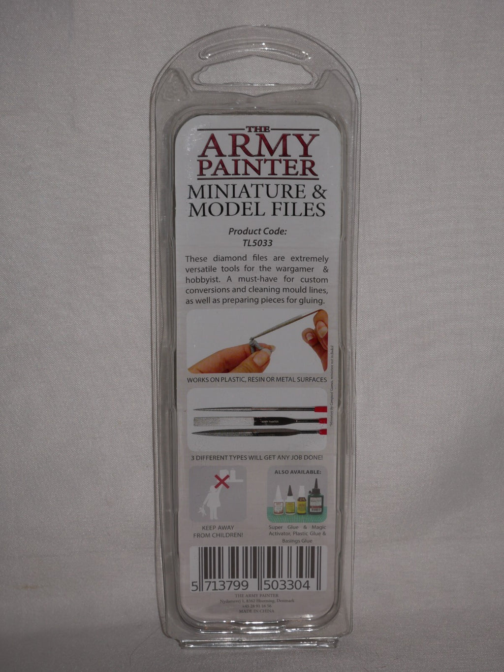 The Army Painter Miniature & Model Hobby Diamond Files (3 Piece) Tool Set TL5033