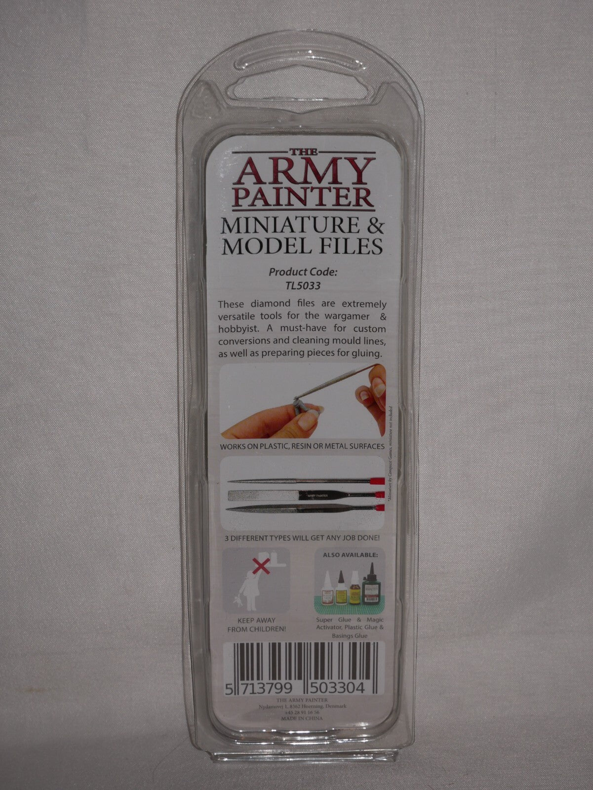 The Army Painter Miniature & Model Hobby Diamond Files (3 Piece) Tool Set TL5033