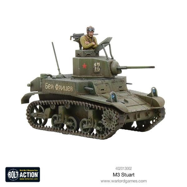 Warlord Games Bolt Action 1:56 Scale WWII M3 Stuart Light Tank Model - 402013002