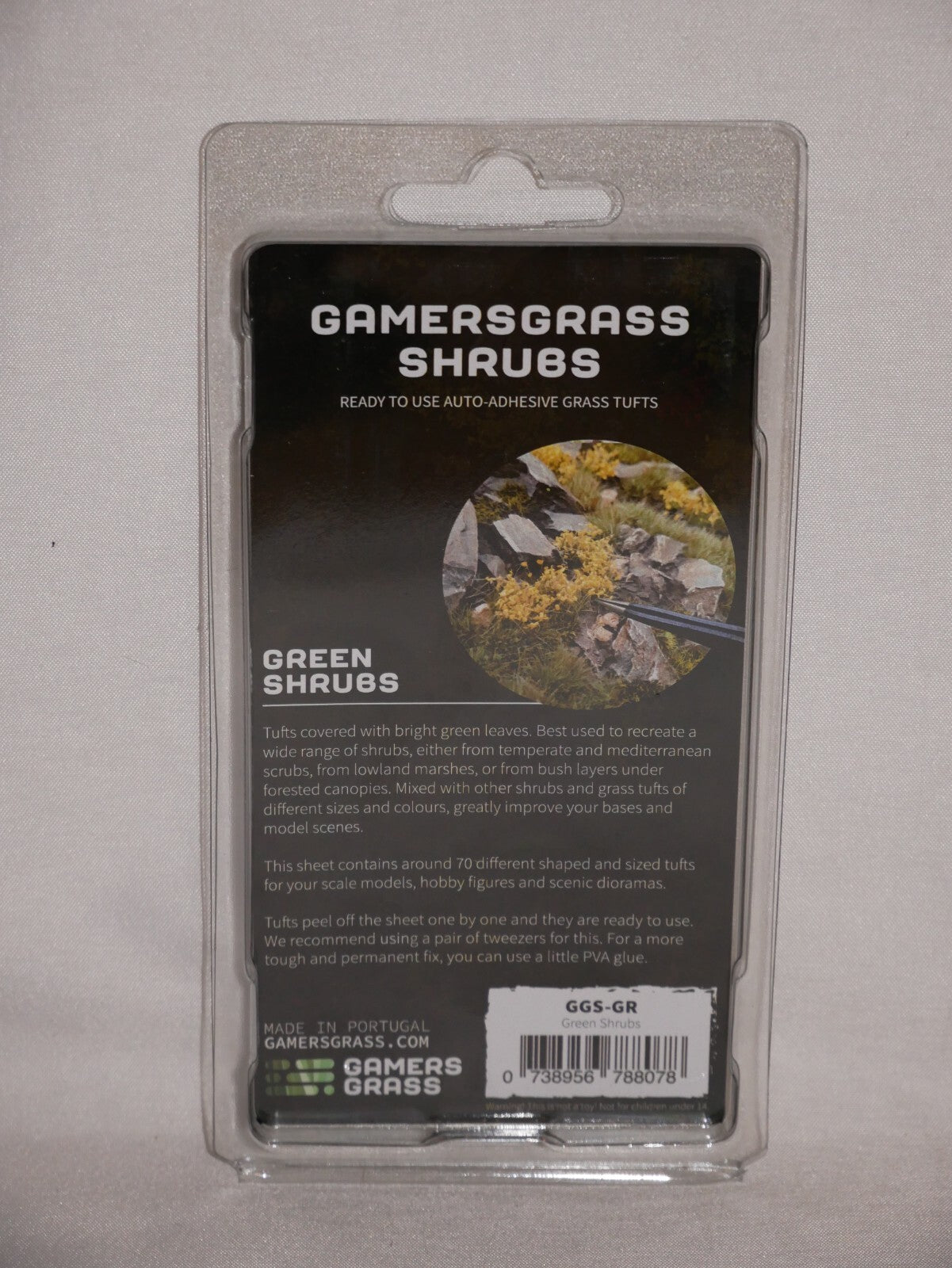 Gamers Grass Wild Green Shrubs For Wargaming Miniature Bases 70 Per Pack GGS-GR