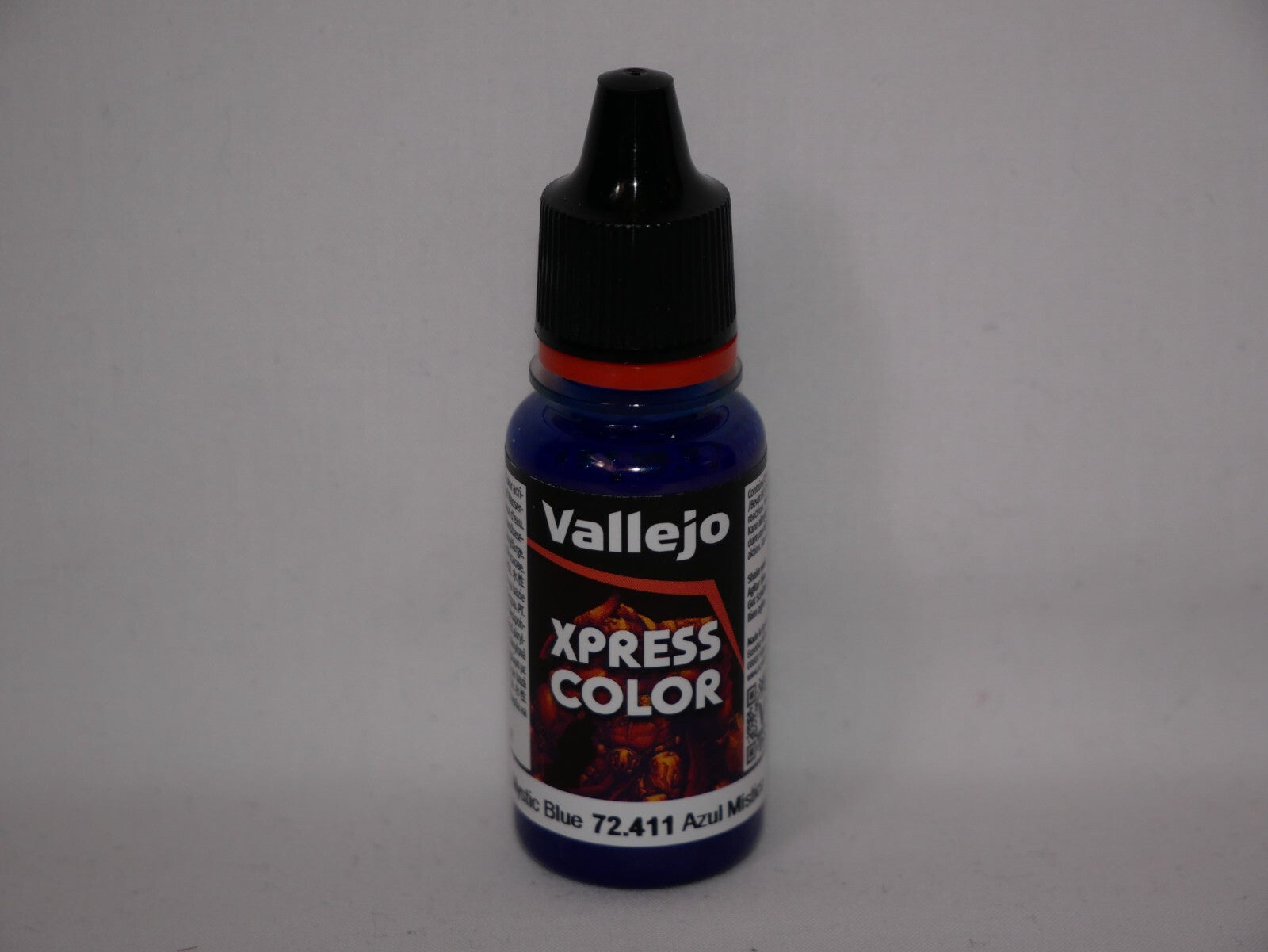Vallejo Xpress Color Acrylics Mystic Blue 18ml/0.6 fl oz Dropper Bottle - 72.411