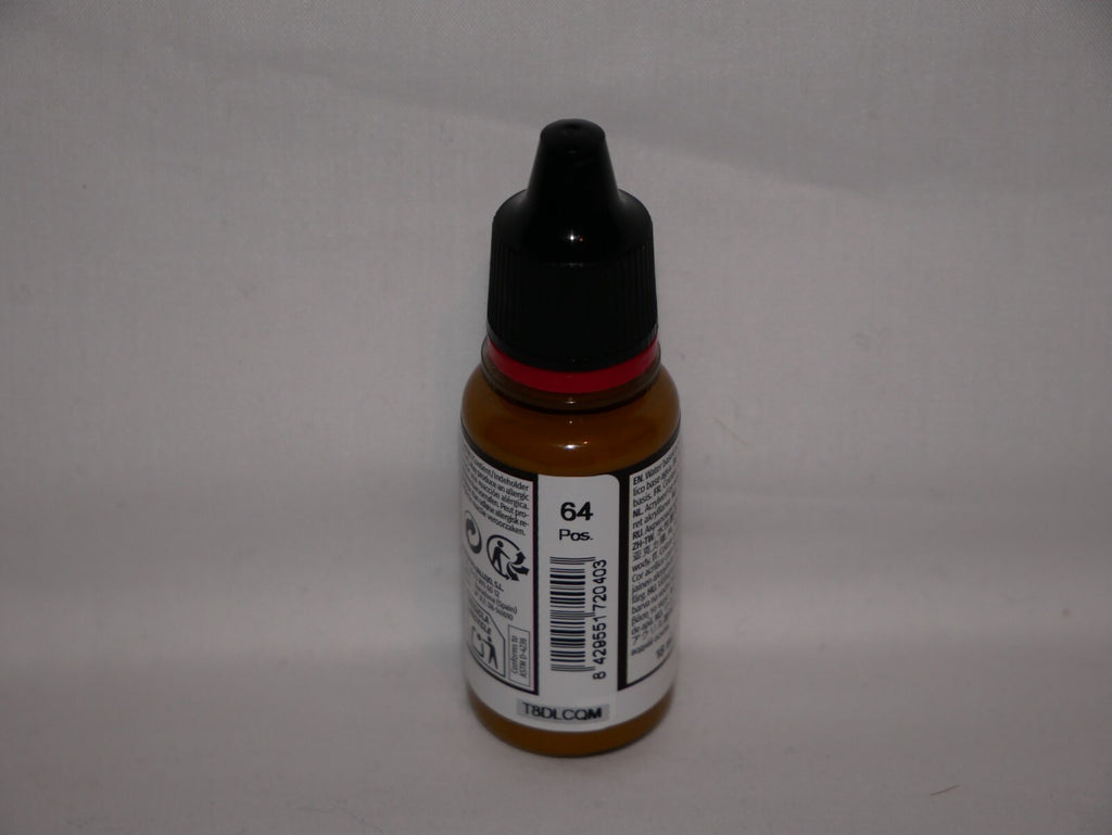 Vallejo Game Color Acrylics Leather Brown 18ml/0.6 fl oz Dropper Bottle - 72.040