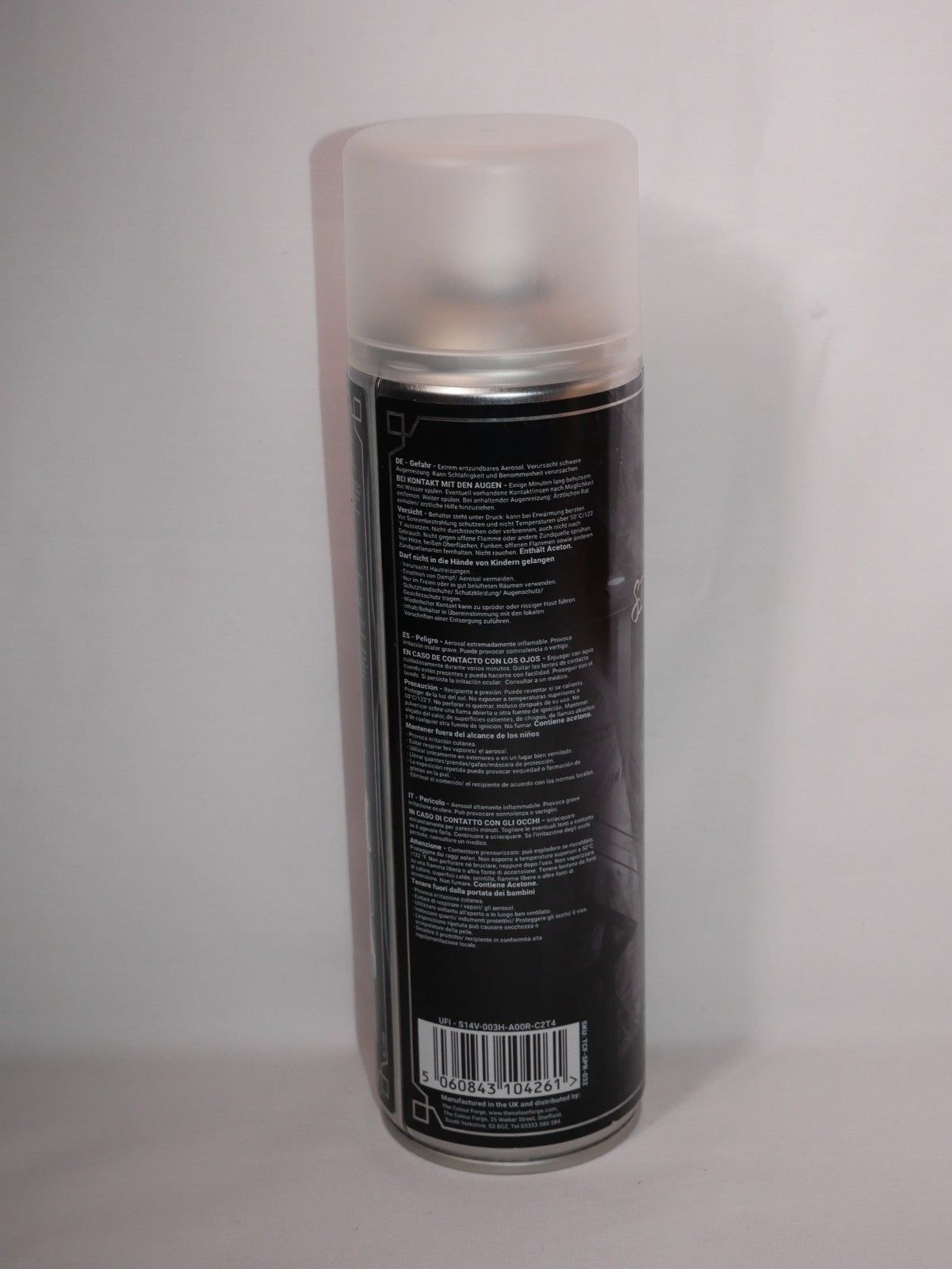 The Colour Forge Signature Series Ashen Grey Matt Finish Model Primer 500ml Can