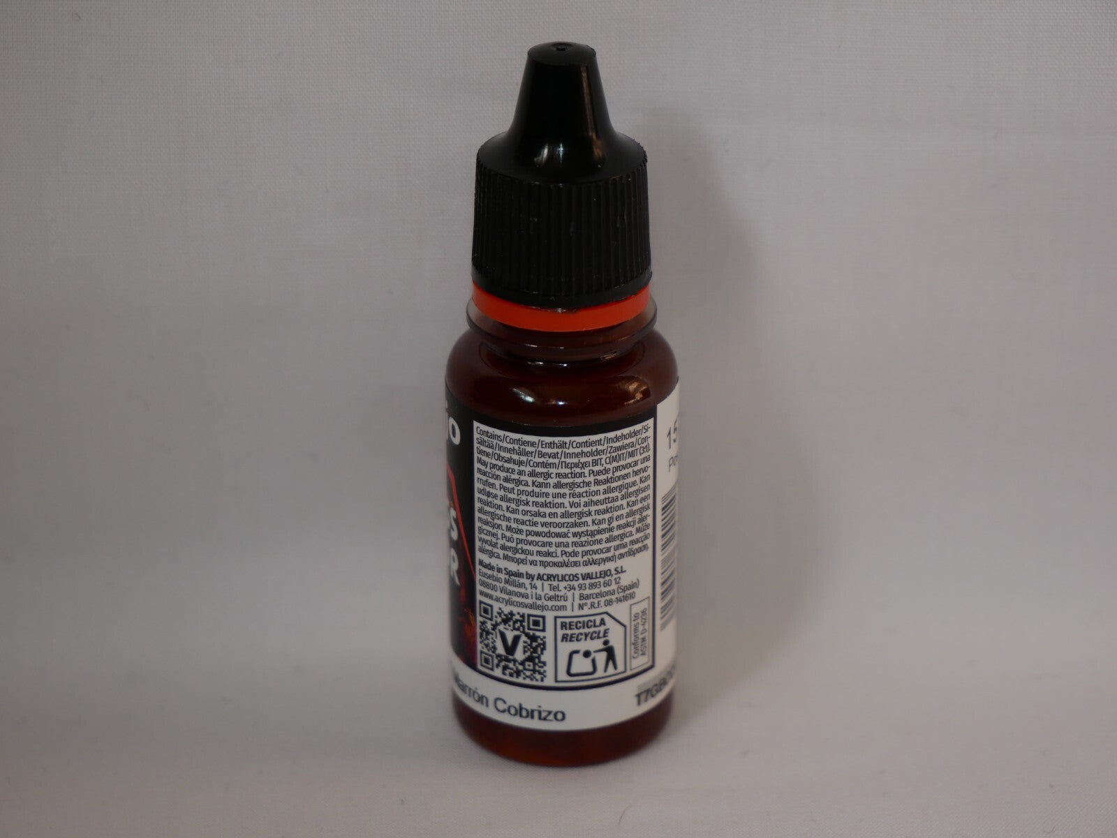Vallejo Xpress Color Acrylic Copper Brown 18ml/0.6 fl oz Dropper Bottle - 72.421