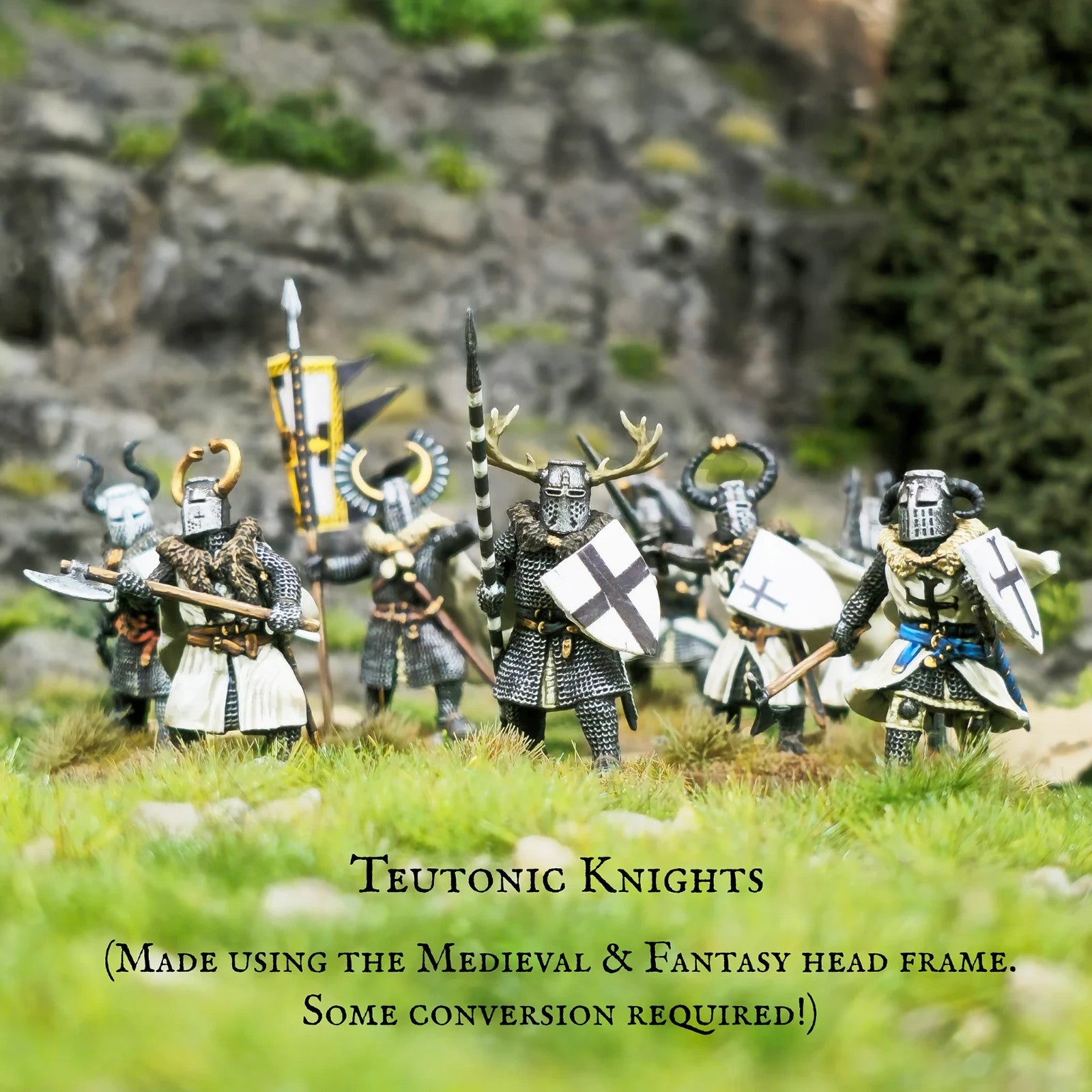 Victrix Medieval Warriors 28mm Scale Hard Plastic Medieval Foot Knights - VXM004