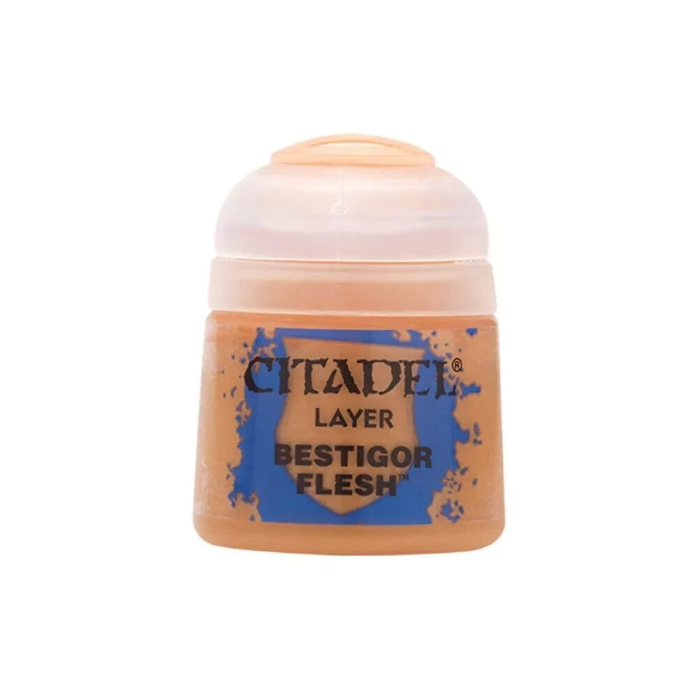 Citadel Colour Layer Bestigor Flesh Acrylic 12ml/0.40 fl oz Paint Pot - (22-38)