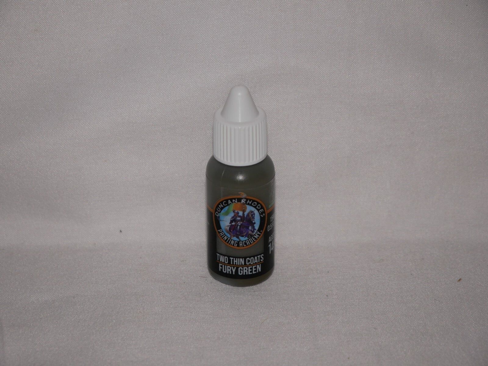 Duncan Rhodes Painting Academy 'Two Thin Coats' Fury Green 15ml Bottle - 10079