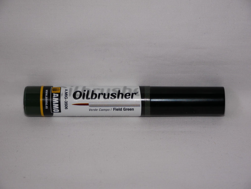 Ammo By Mig Jimenez Field Green Oilbrusher With Fine Brush Applicator A.MIG-3506