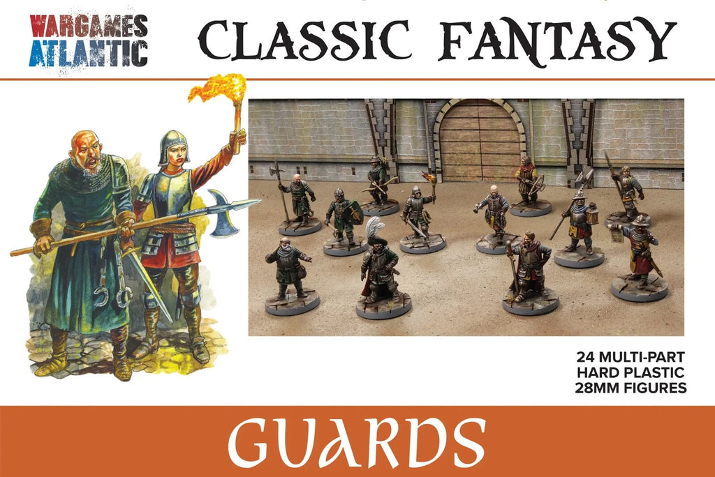 Wargames Atlantic Classic Fantasy 28mm Scale Hard Plastic Guards Models WAACF009