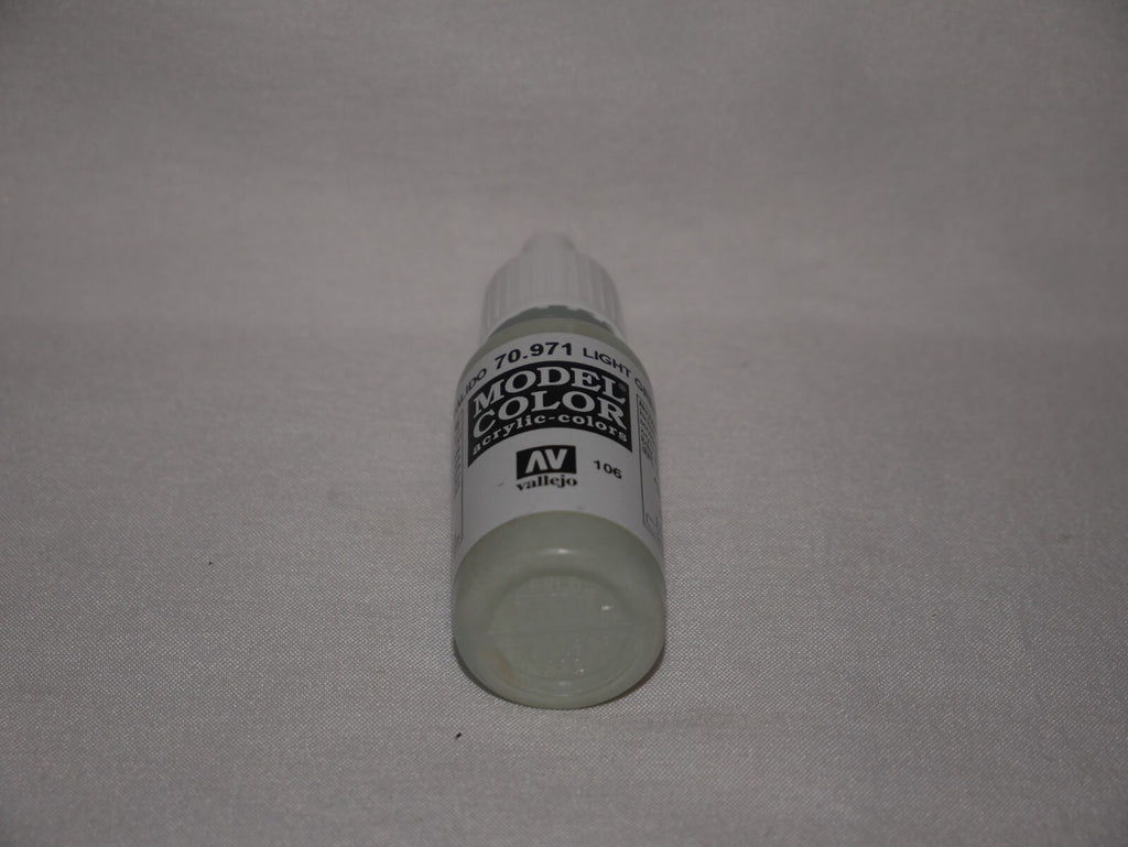 Vallejo Model Color Light Green Grey Acrylic 17ml Dropper Bottle - 70.971