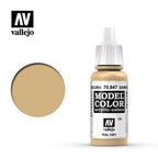 Vallejo Model Color Dark Sand Acrylic 17ml/0.57 fl oz Dropper Bottle - 70.847