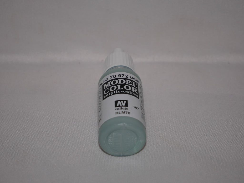 Vallejo Model Color Light Green Blue Acrylic 17ml/0.57 fl oz Dropper 70.972