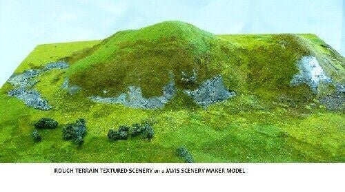 Javis "Countryside" Scenics Summer Green Rough Terrain Mat 380mm x 165mm JHILL2