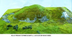 Javis "Countryside" Scenics Summer Green Rough Terrain Mat 380mm x 165mm JHILL2
