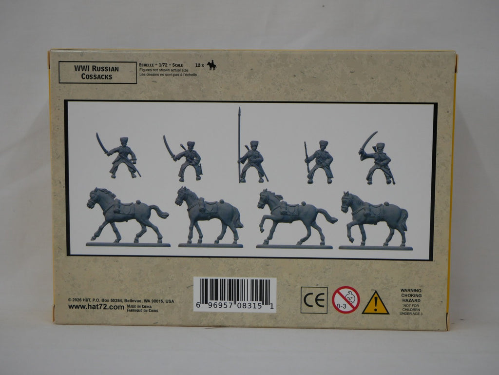 Hat Industrie 1:72 Scale World War 1 (WW1) Russian Cossacks Plastic Models - 8315