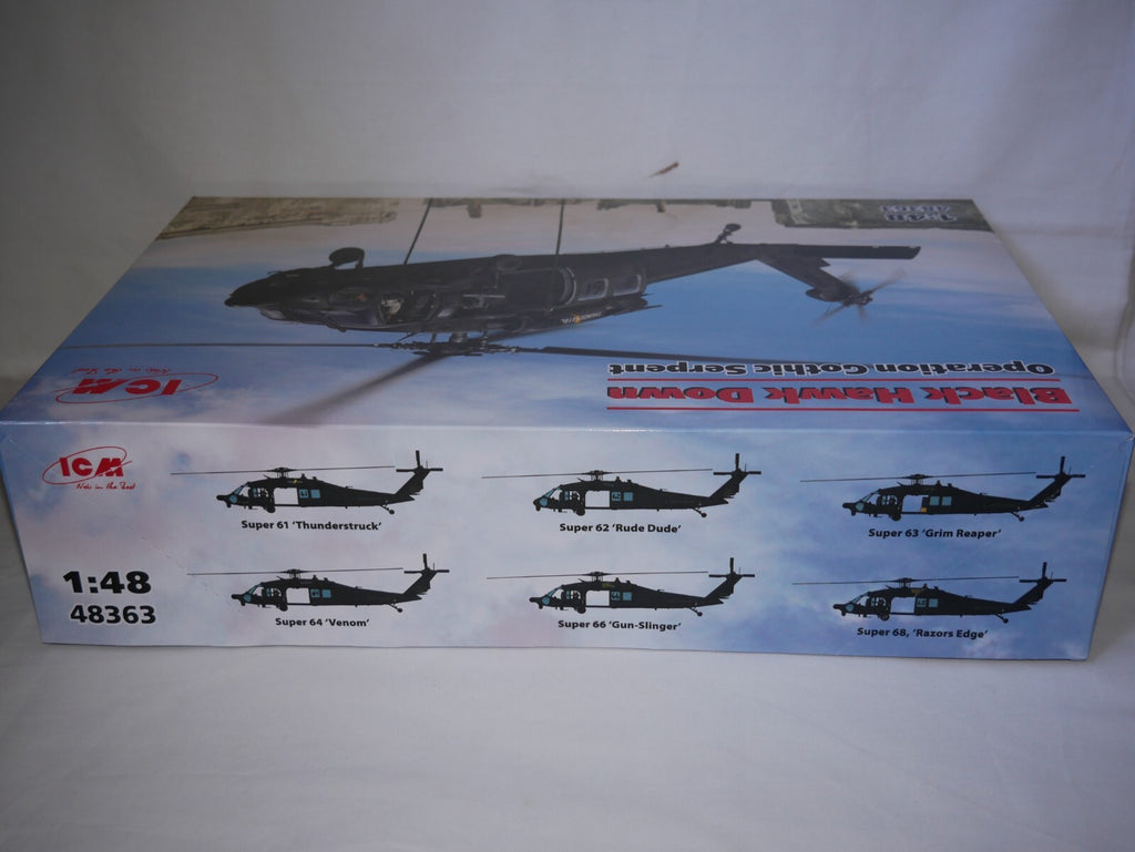 ICM 1:48 Scale Sikorsky MH-60L Black Hawk Down Operation Gothic Serpent - 48363