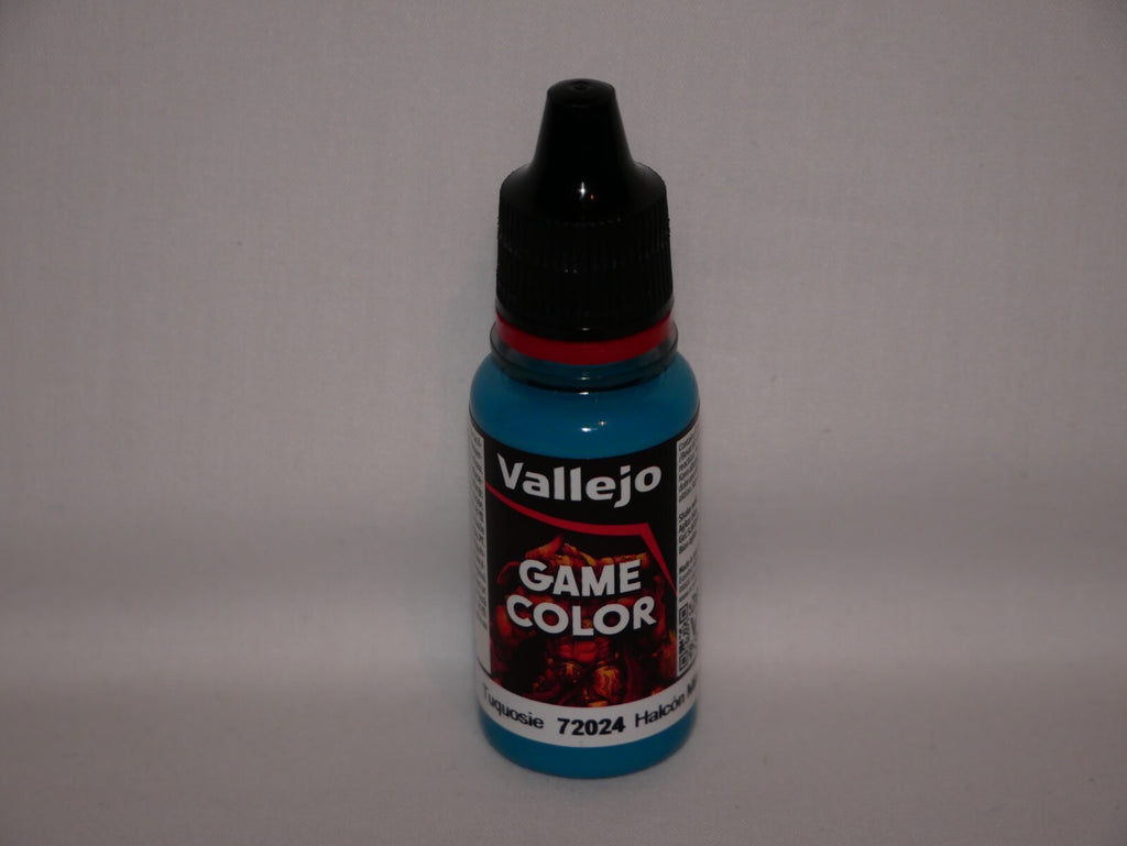 Vallejo Game Color Acrylic Range Turquois 18ml/0.6 fl oz Dropper Bottle - 72.024