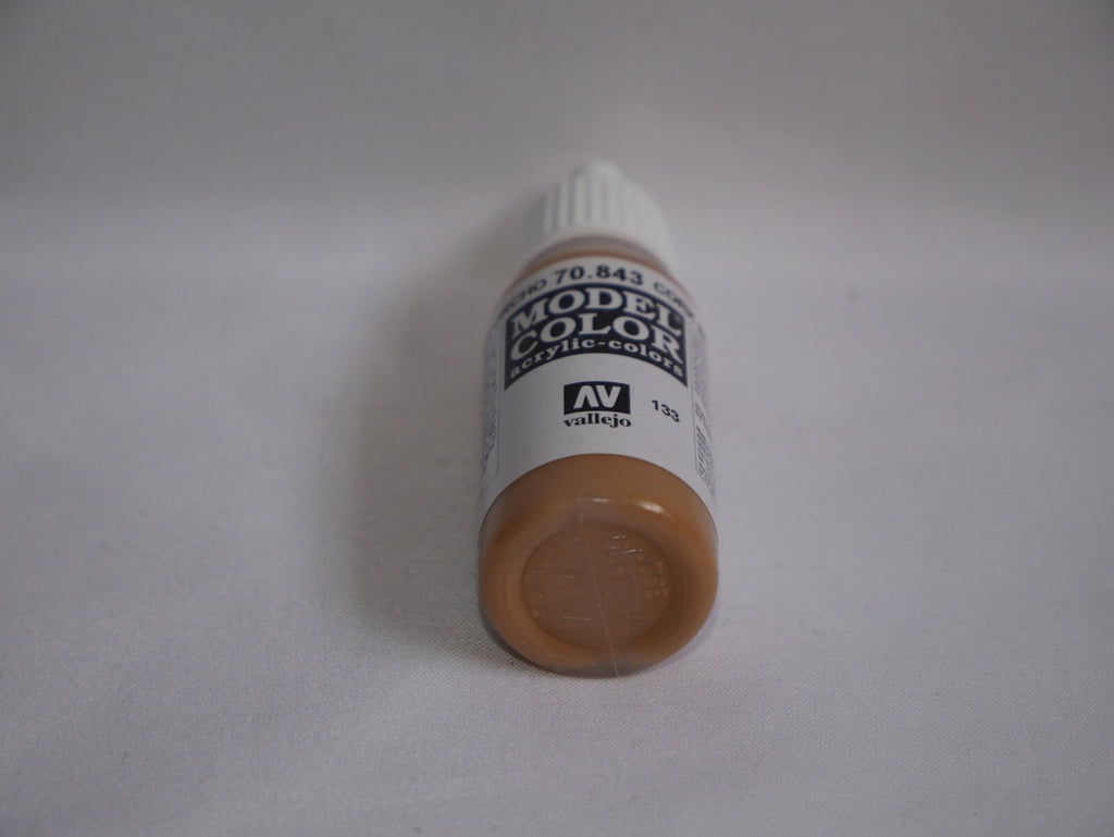 Vallejo Model Color Cork Brown Acrylic 17ml/0.57 fl oz Dropper Bottle - 70.843