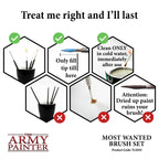 The Army Painter Most Wanted 3 Piece Brush Set For Miniature Painting - TL5043