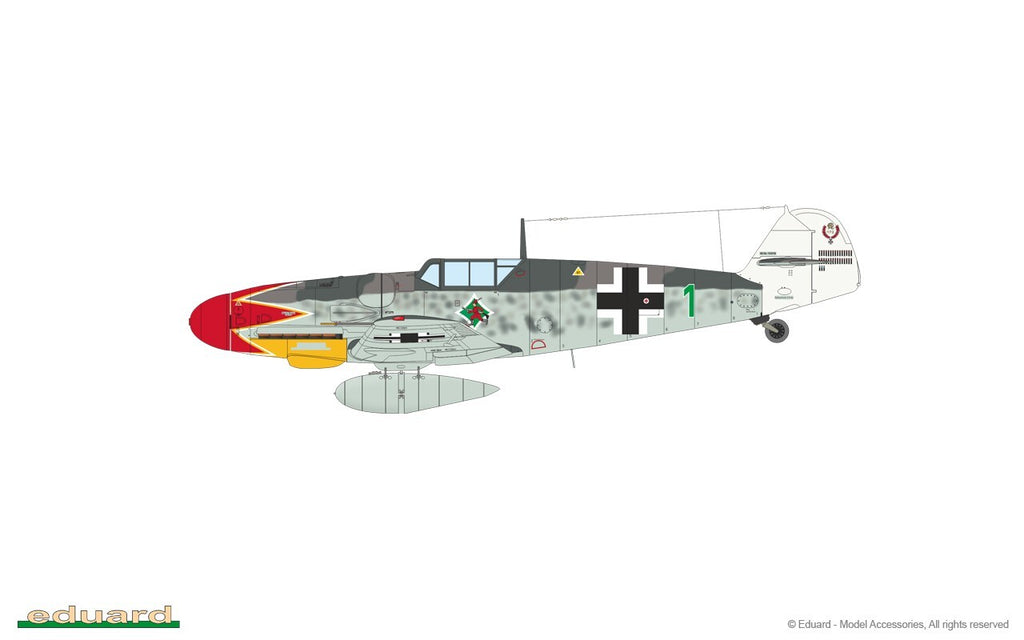 Eduard 1:72 Scale Plastic Kit Messerschmitt Bf 109G-6 ProfiPACK Edition - 70159