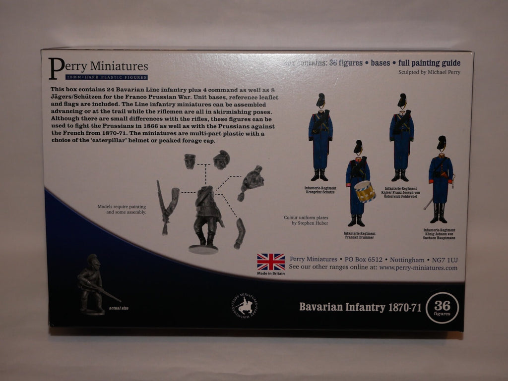 Perry Miniatures 28mm Hard Plastic Franco Prussian Bavarian Infantry (1870-1871) - PRU25