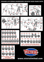 Victrix 28mm Scale Plastic Late Roman Infantry & Heavy Cavalry Warband - VXWB001