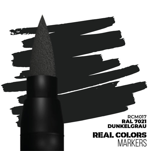 AK Interactive Real Colors Acrylic Fast Dry Markers RAL 7021 Dunkerlgrau RCM017