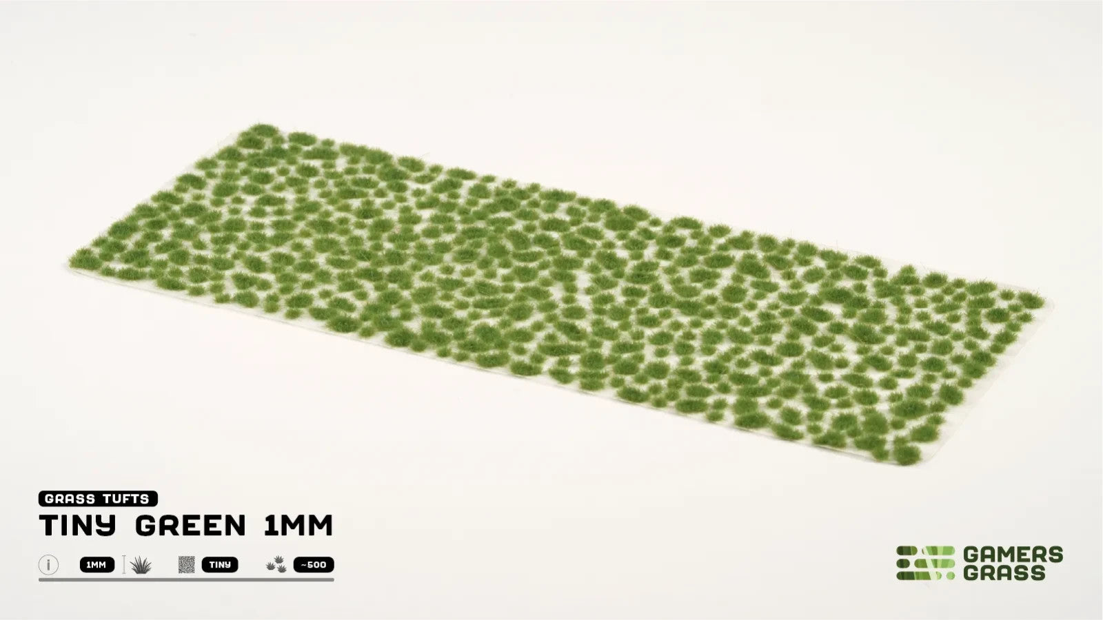 Gamers Grass Tiny Green 1mm Tufts For Wargaming Bases (500) Per Pack - GGTT-GR