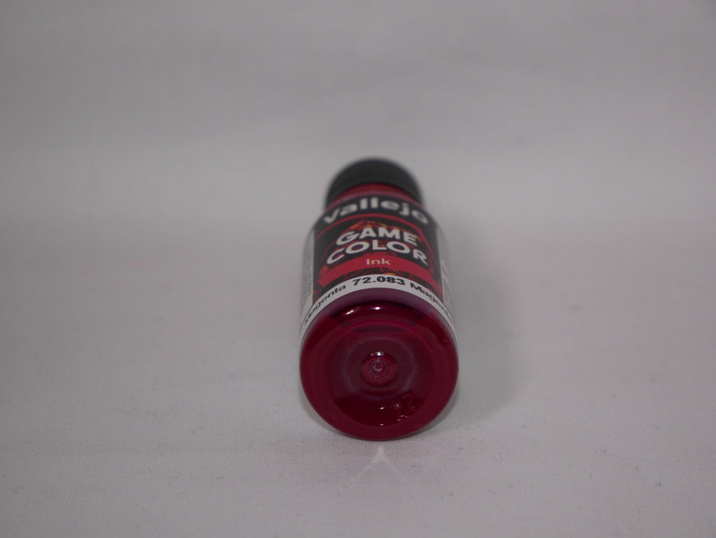 Vallejo Game Color Acrylic Inks Magenta 18ml/0.6 fl oz Dropper Bottle - 72.083