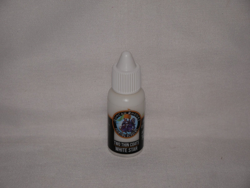 Duncan Rhodes Painting Academy 'Two Thin Coats' White Star 15ml Dropper - 10024