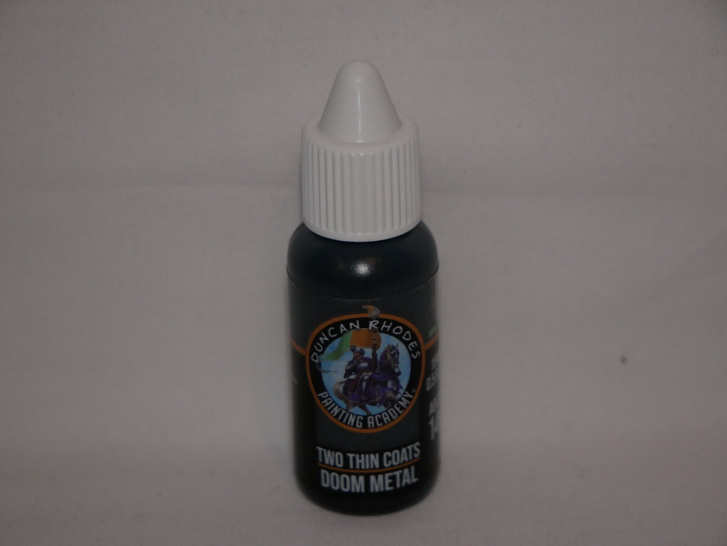 Duncan Rhodes Painting Academy Two Thin Coats Range Doom Metal 15ml Bottle 10170