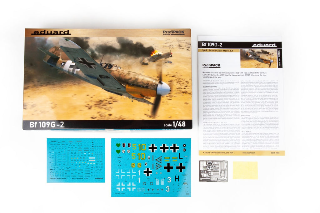 Eduard 1:48 Scale WWII Messerschmitt Bf 109G-2 ProfiPACK Edition Model Kit 82165