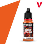 Vallejo Game Color Acrylic Orange Fire 18ml/0.6 fl oz Dropper Bottle - 72.008