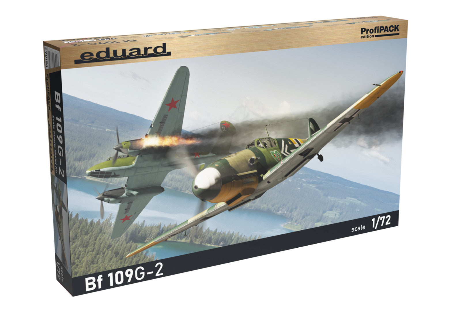 Eduard 1:72 Scale Plastic Kit Messerschmitt Bf 109G-2 ProfiPACK Edition - 70156