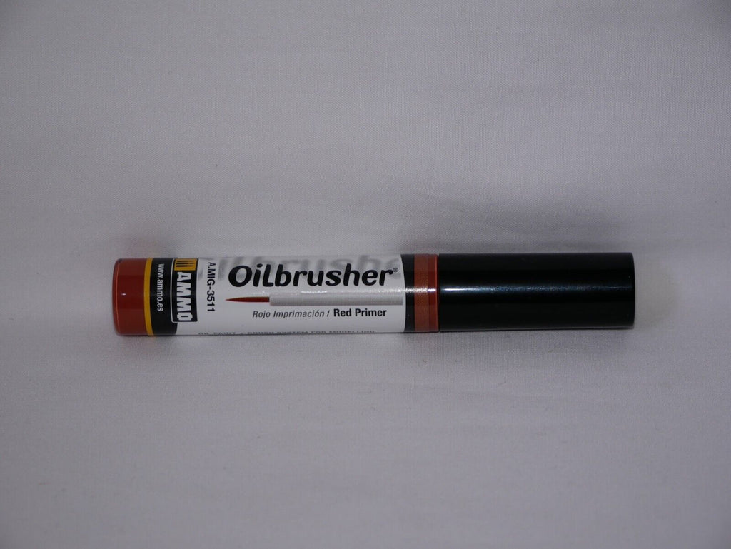 Ammo By Mig Jimenez Red Primer Oilbrusher With Fine Brush Applicator A.MIG-3511