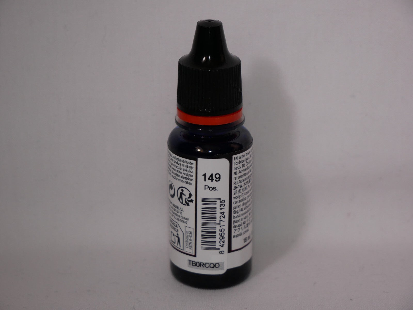 Vallejo Xpress Color Acrylics Omega Blue 18ml/0.6 fl oz Dropper Bottle - 72.413