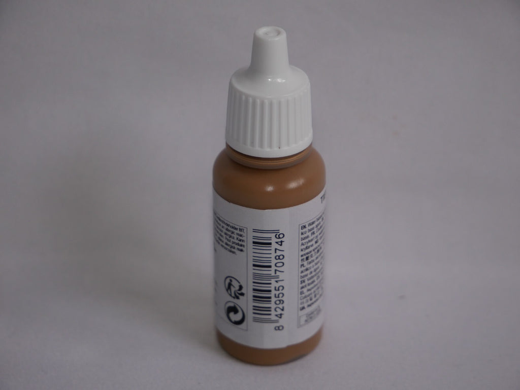 Vallejo Model Color Tan Earth Acrylic 17ml/0.57 fl oz Dropper Bottle - 70.874