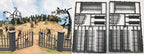 Renedra Limited Generic Scenery & Bases 1/56 (28mm) Scale Model Railings & Gate