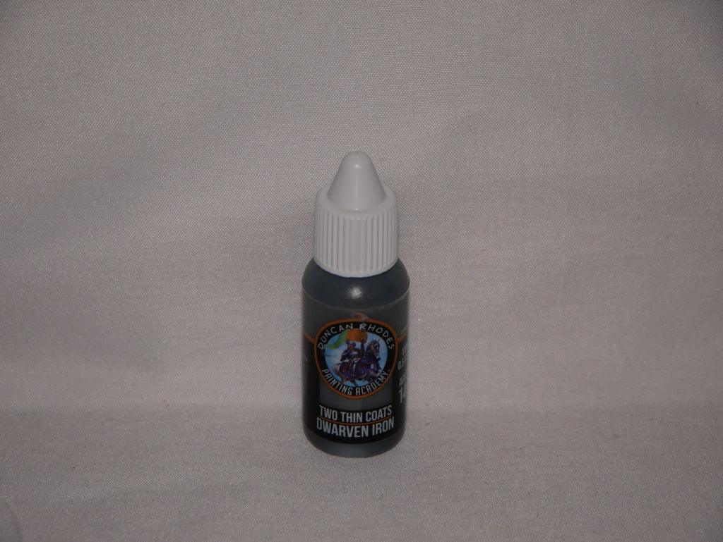 Duncan Rhodes Painting Academy 'Two Thin Coats' Dwarven Iron 15ml Bottle - 10106