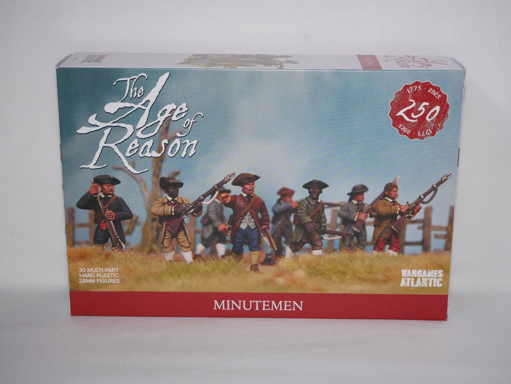 Wargames Atlantic The Age of Reason 1:56 Scale Hard Plastic Minutemen - WAAAR001